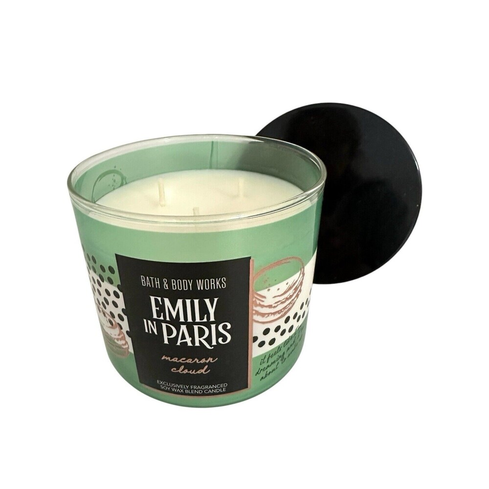 Bath & Body Works Emily In Paris MACARON CLOUD Candle Large 3-Wick 14.5 Oz - Picture 3 of 4